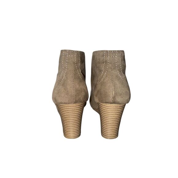 Arizona Women's Lawrence Wedge Ankle Boots SIZE 8.5M Brown Heel - Picture 4 of 6